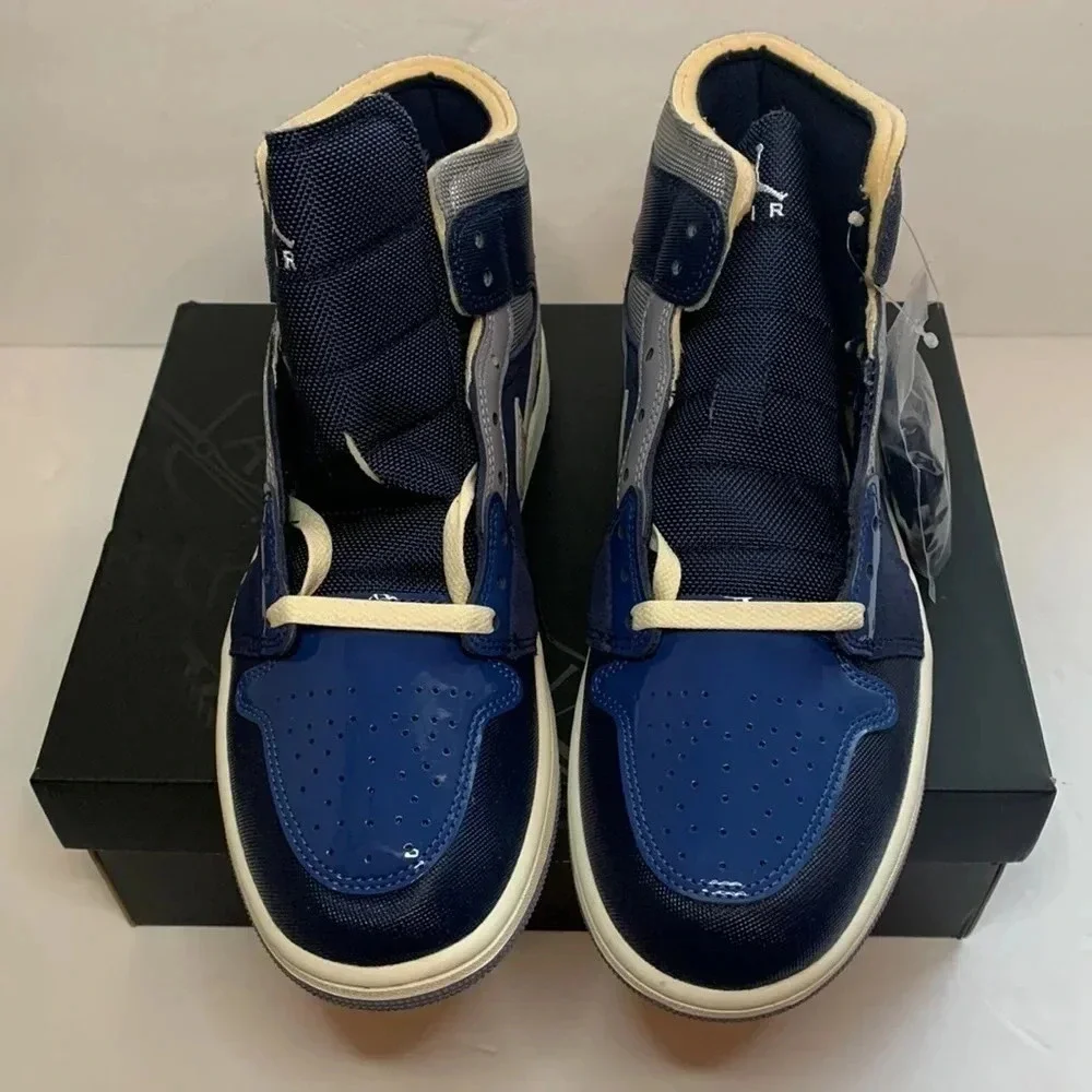 Jordan 1 Mid SE Sneakers Craft White, French Blue New